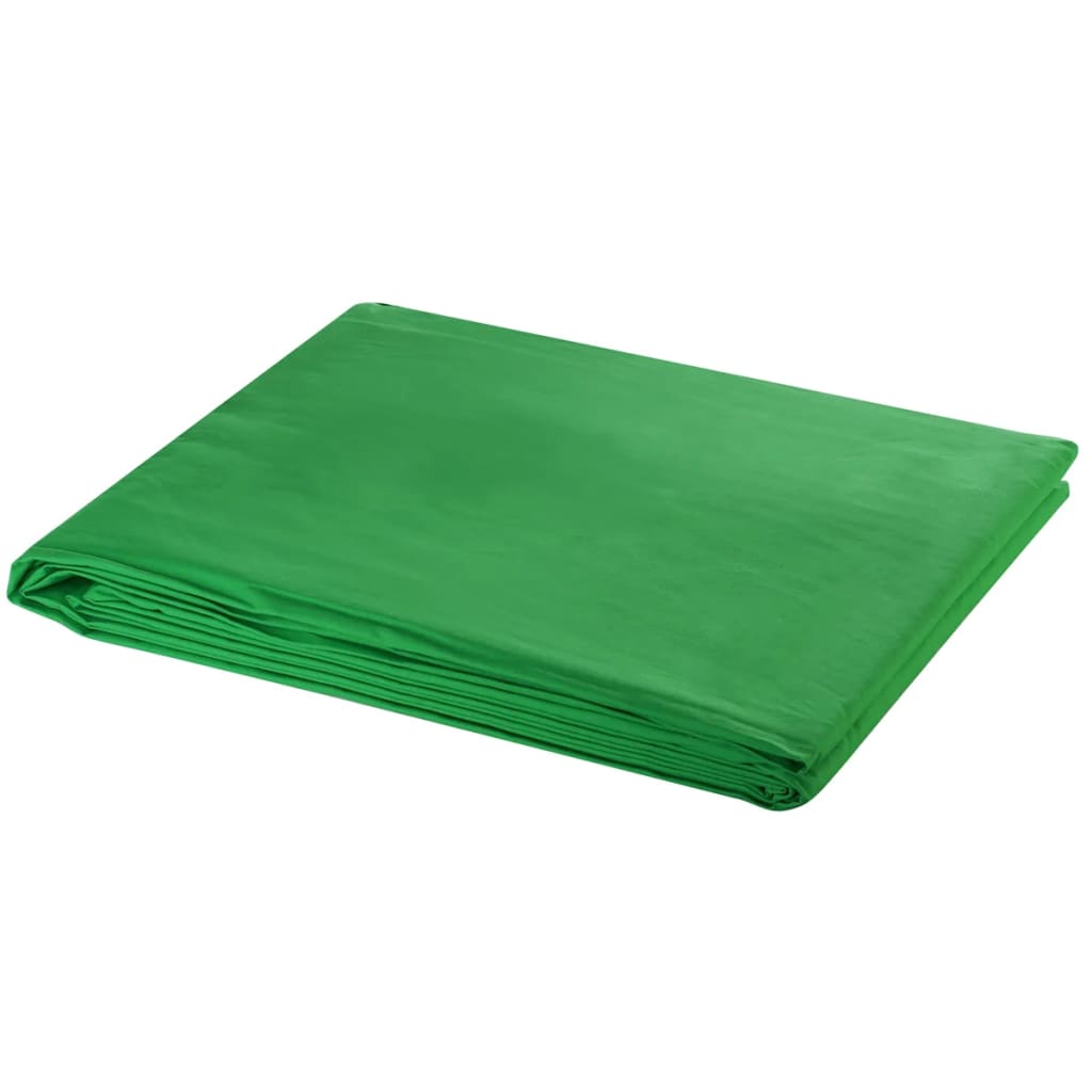 vidaXL System zawieszenia tła z zielonym tłem 500 x 300 cm