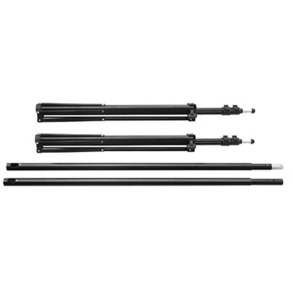 vidaXL System zawieszenia tła z zielonym tłem 500 x 300 cm