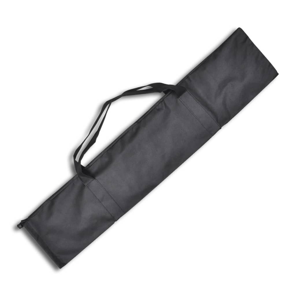 vidaXL System zawieszenia tła z czarnym tłem 500 x 300 cm