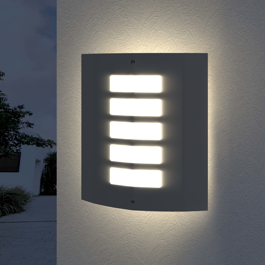 Lampy ścienne, zewnętrzne, wodoodporne, 2 w komplecie