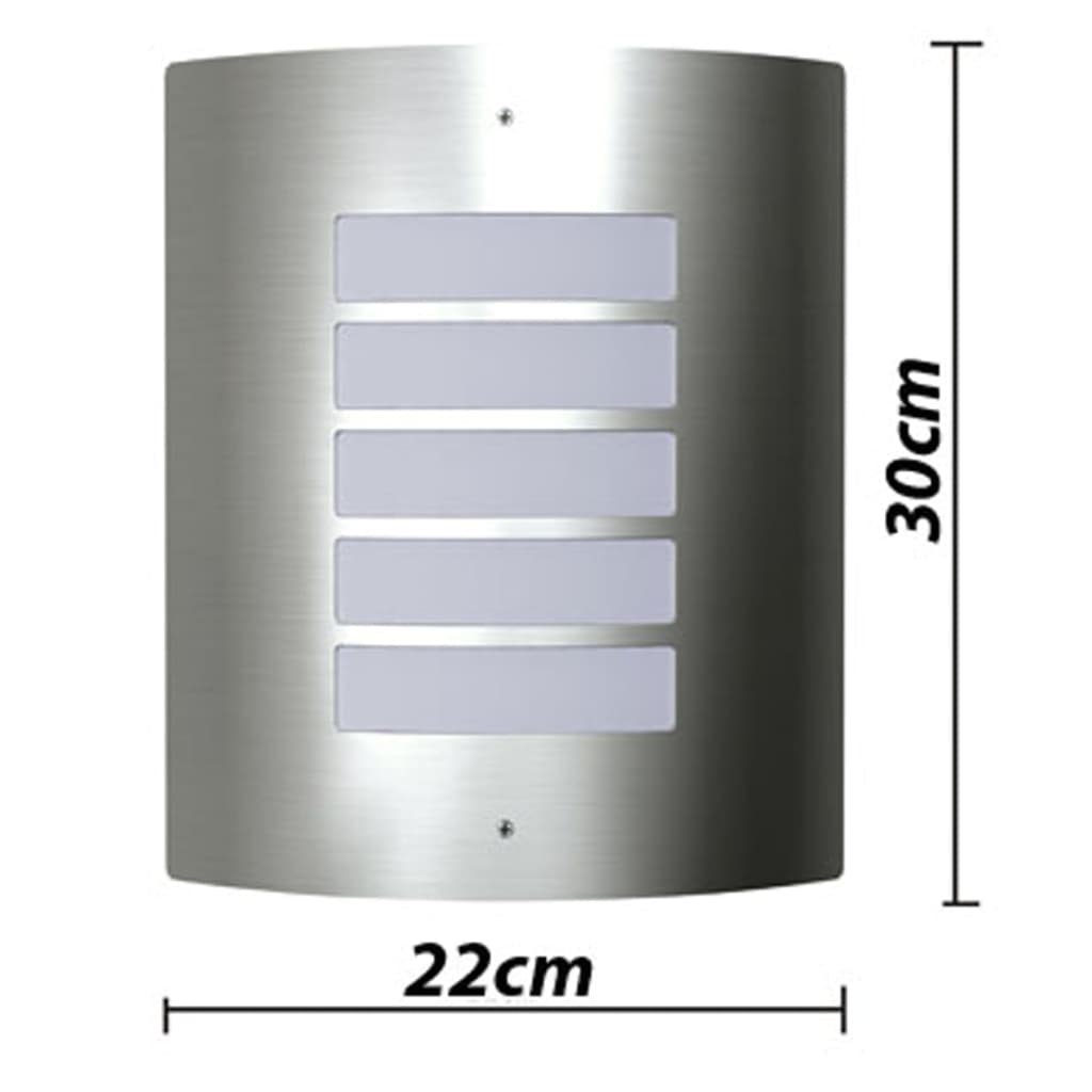 Lampy ścienne, zewnętrzne, wodoodporne, 2 w komplecie