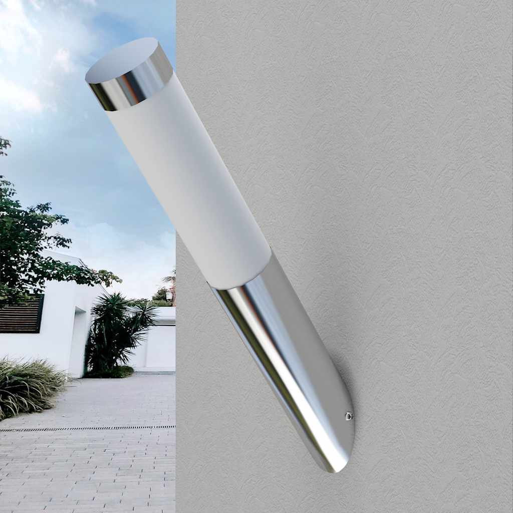 Lampy ogrodowe ze stali nierdzewnej, 6x36 cm