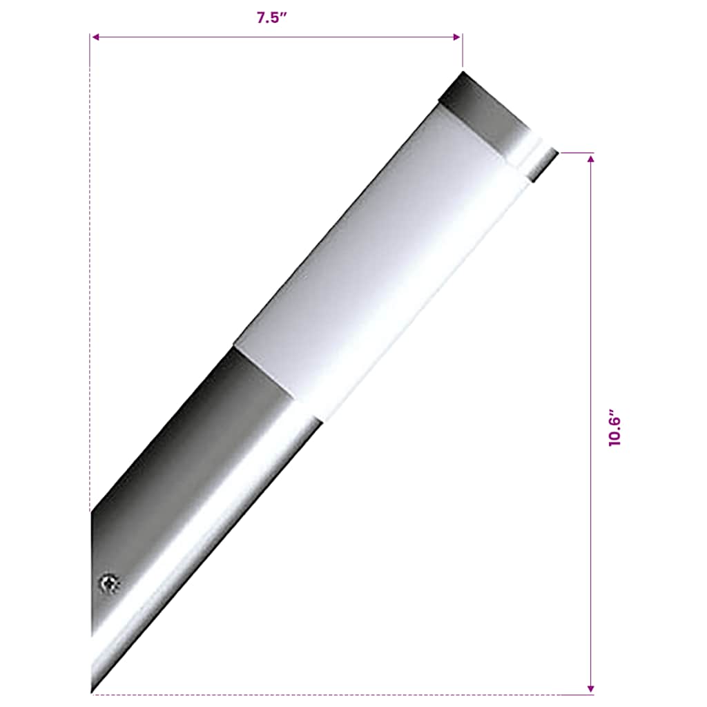 Lampy ogrodowe ze stali nierdzewnej, 6x36 cm