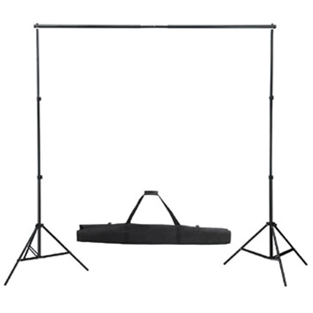 vidaXL Zestaw do studia fotograficznego: zielone tło 6 x 3 m i światła