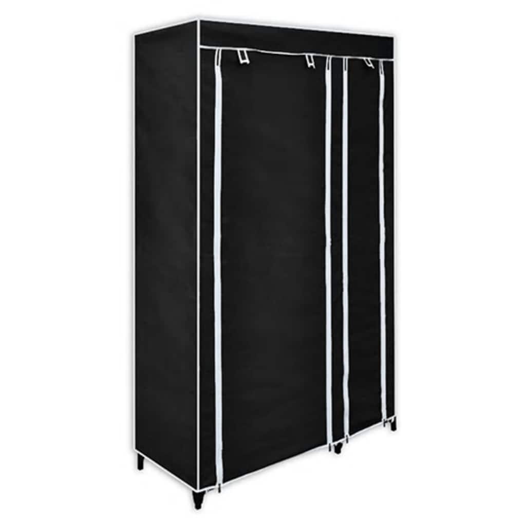 vidaXL Składana szafa 110x45x175 cm, czarna