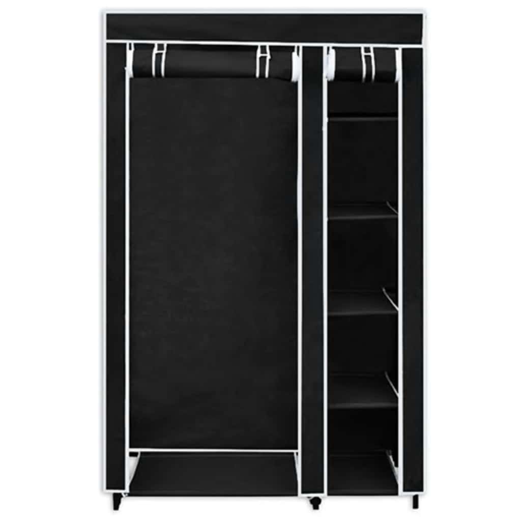 vidaXL Składana szafa 110x45x175 cm, czarna