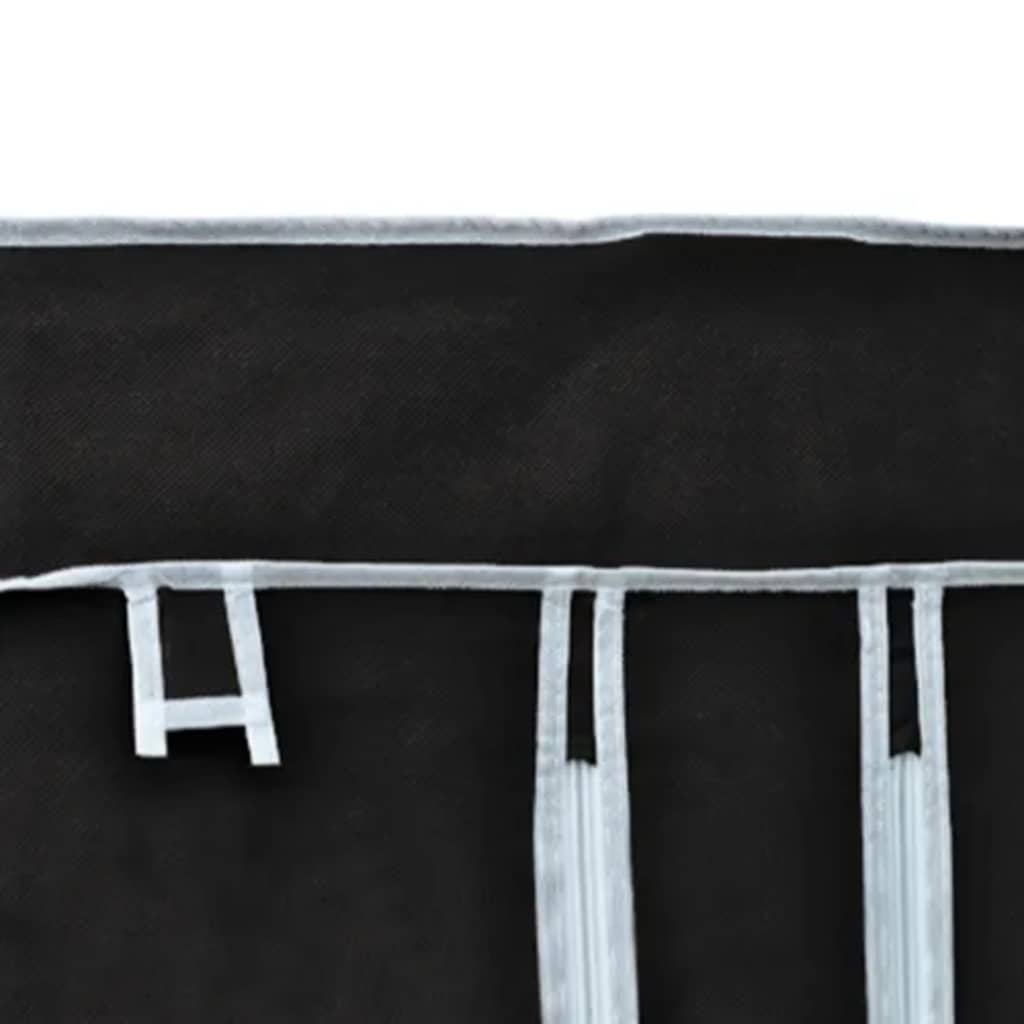vidaXL Składana szafa 110x45x175 cm, czarna