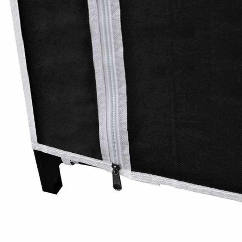 vidaXL Składana szafa 110x45x175 cm, czarna