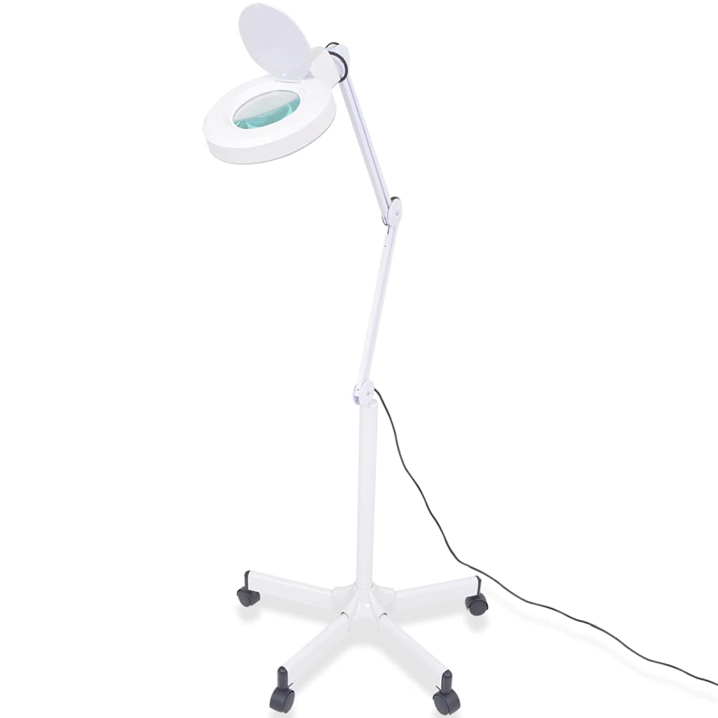 vidaXL Stojąca lampa ze szkłem powiększającym