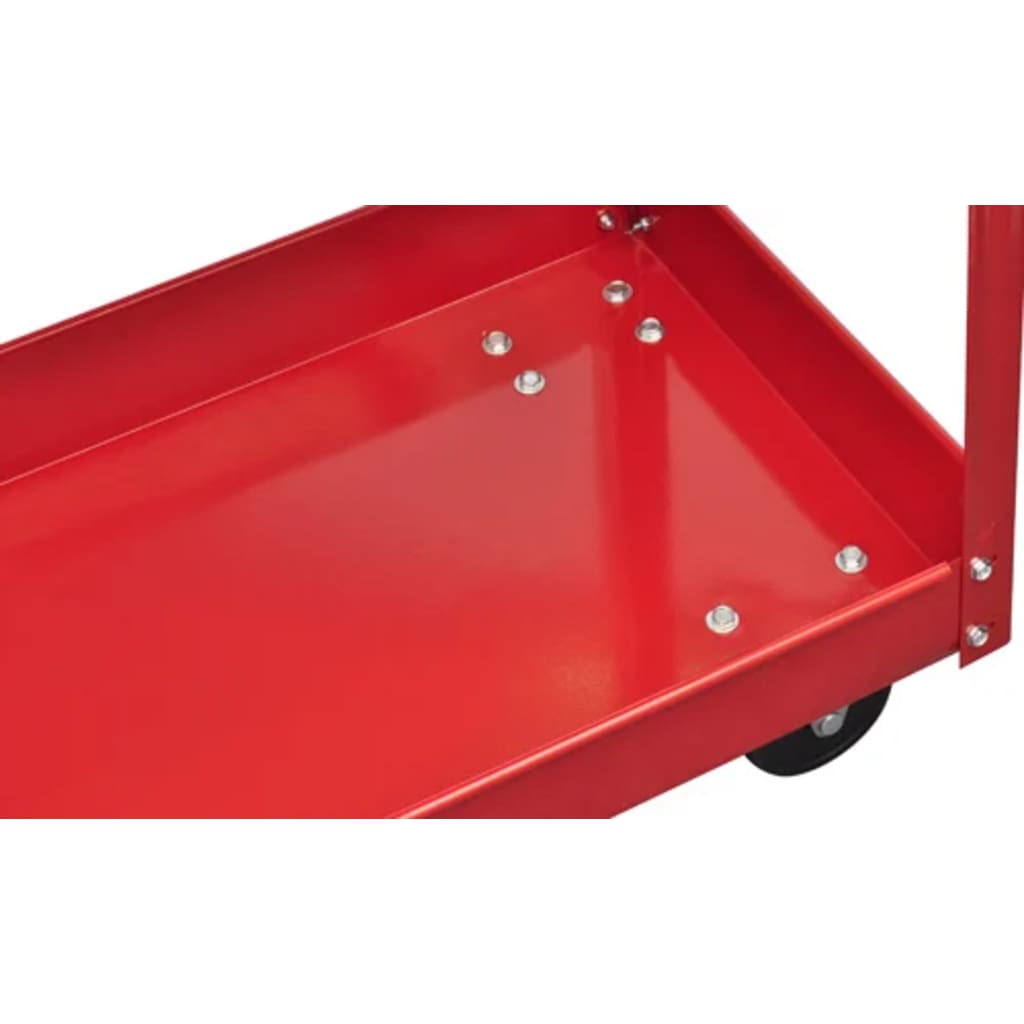 vidaXL Wózek warsztatowy czerwony (100 kg)