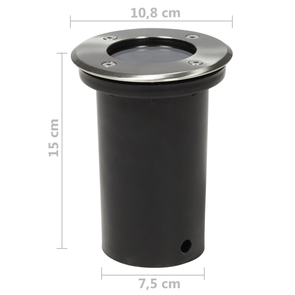 vidaXL Lampy najazdowe, 12 szt. okrągłe