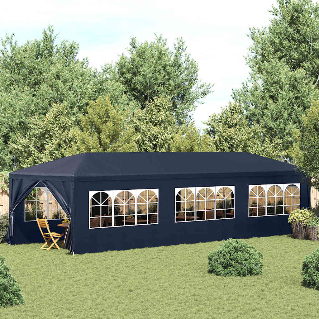 vidaXL Namiot imprezowy, 3 x 9 m, niebieski