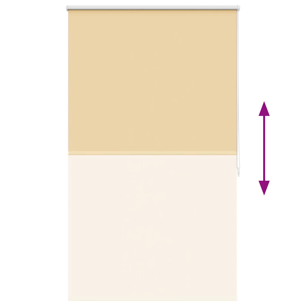 vidaXL Roleta zaciemniająca 124,4x175 cm Szerokość tkaniny 120 cm beż