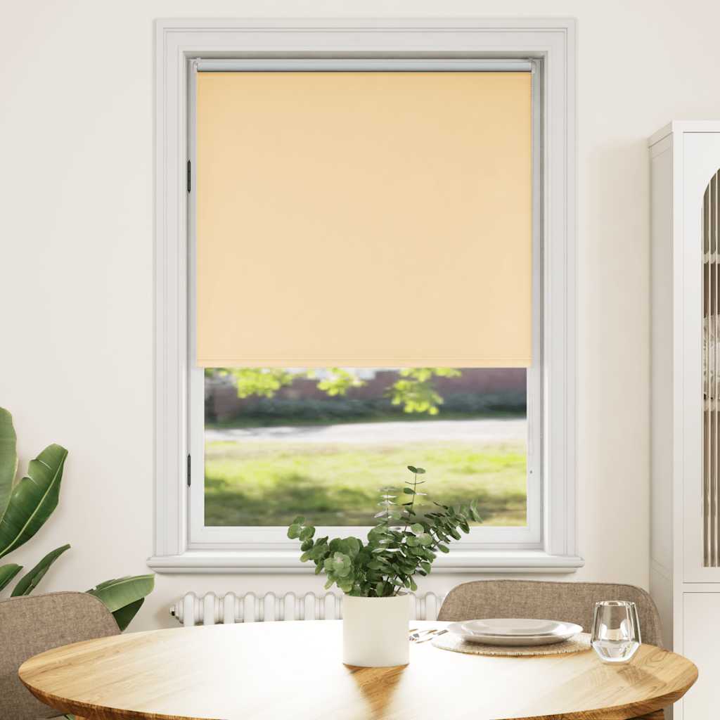 vidaXL Roleta zaciemniająca 124,4x175 cm Szerokość tkaniny 120 cm beż