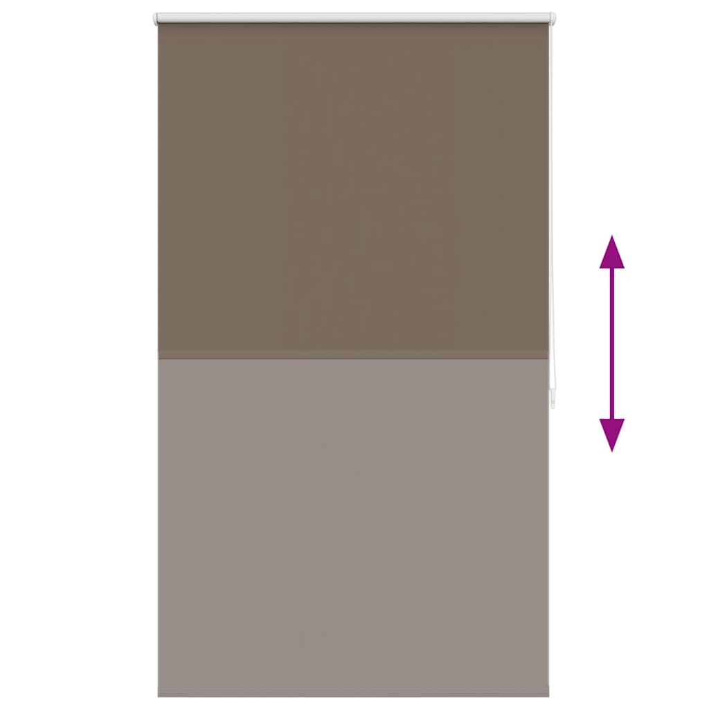 vidaXL Roleta zaciemniająca 124,4x175 cm Szerokość tkaniny 120 cm kolor kawowy