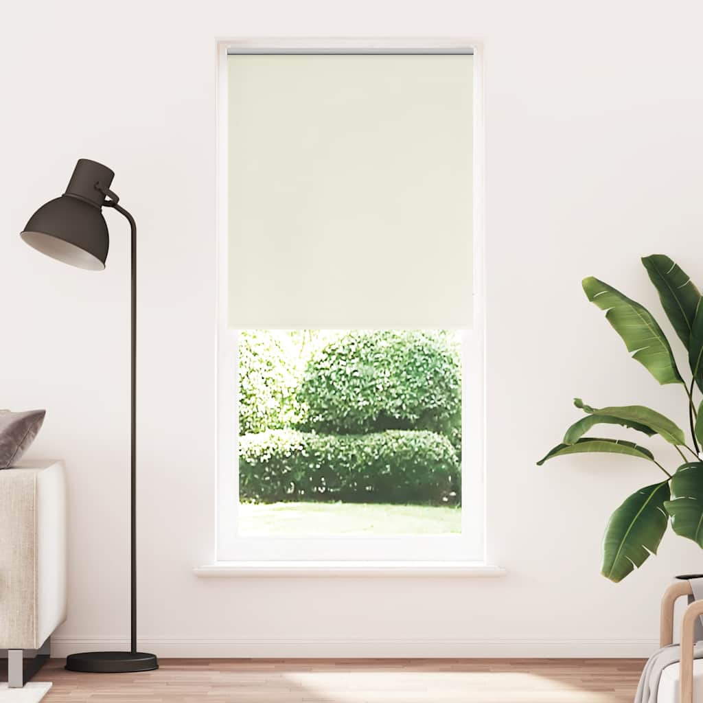 vidaXL Roleta zaciemniająca 84,4x230 cm Szerokość tkaniny 80 cm ecru