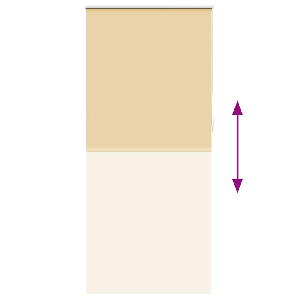 vidaXL Roleta zaciemniająca 84,4x230 cm Szerokość tkaniny 80 cm beż