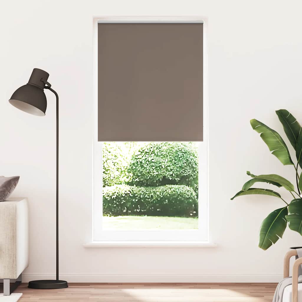 vidaXL Roleta zaciemniająca 84,4x230 cm Szerokość tkaniny 80 cm kolor kawowy
