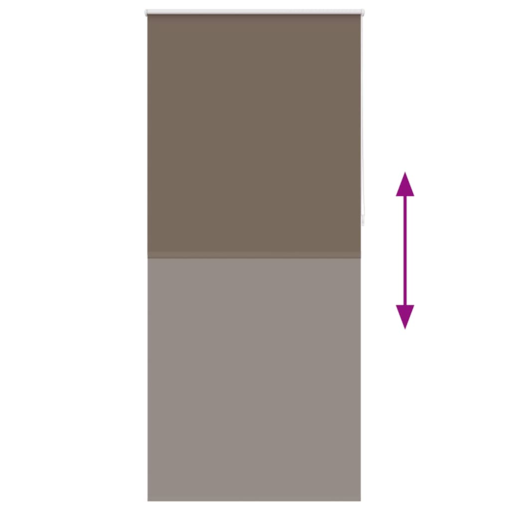 vidaXL Roleta zaciemniająca 104,4x230 cm Szerokość tkaniny 100 cm kolor kawowy