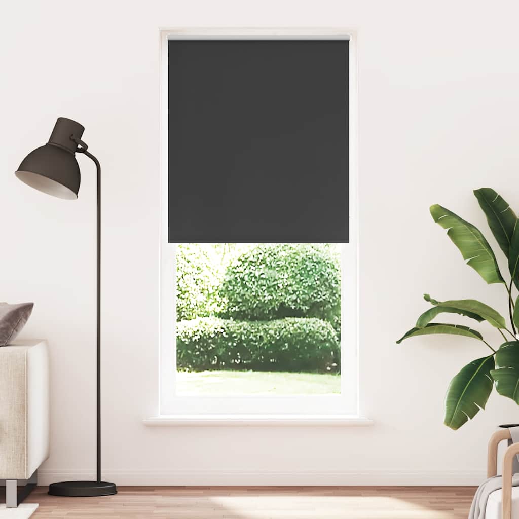vidaXL Roleta zaciemniająca 104,4x230 cm Szerokość tkaniny 100 cm czarny