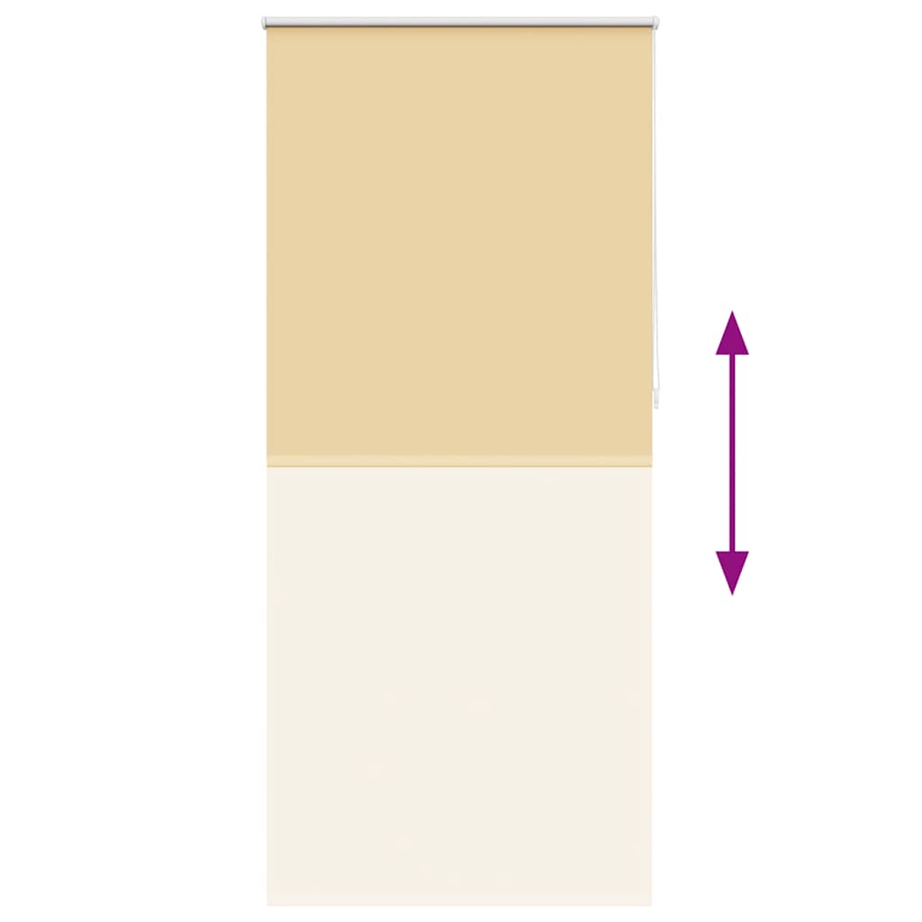 vidaXL Roleta zaciemniająca 124,4x230 cm Szerokość tkaniny 120 cm beż