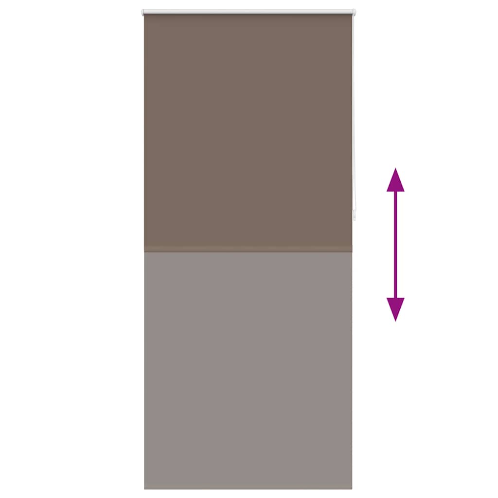 vidaXL Roleta zaciemniająca 124,4x230 cm Szerokość tkaniny 120 cm kolor kawowy