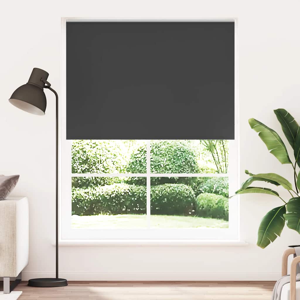 vidaXL Roleta zaciemniająca 144,4x230 cm Szerokość tkaniny 140 cm czarny