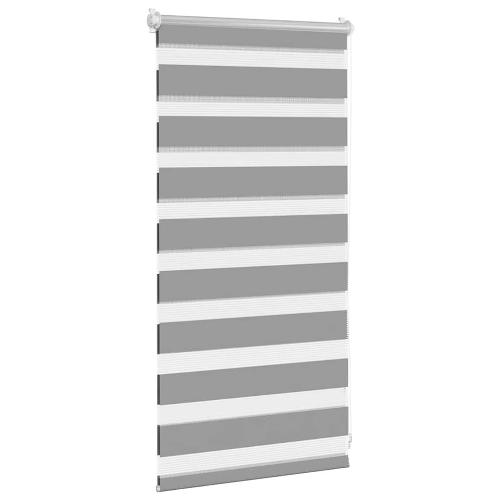vidaXL Roleta Zebra 40,9x100 cm Szerokość tkaniny 36,7 cm szara