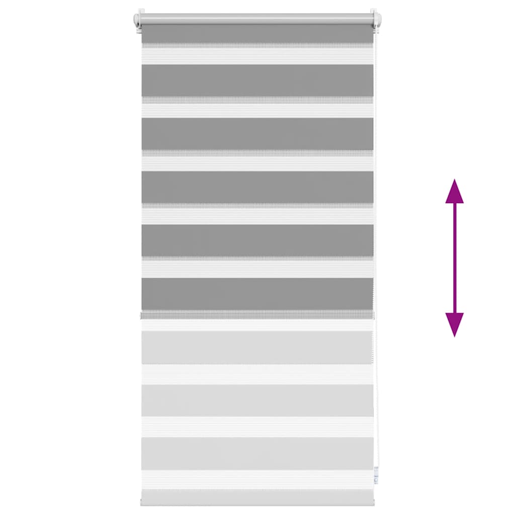 vidaXL Roleta Zebra 40,9x100 cm Szerokość tkaniny 36,7 cm szara