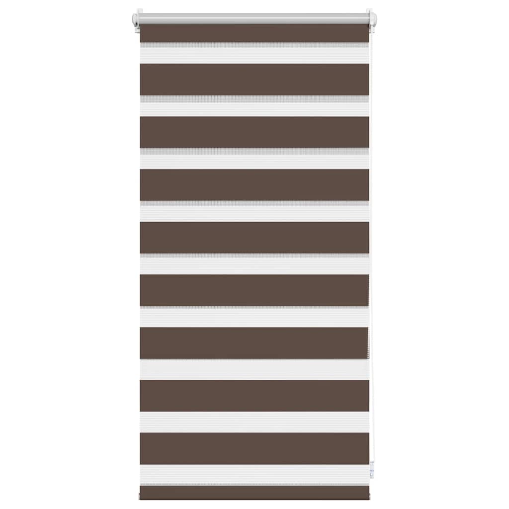 vidaXL Roleta Zebra 40,9x100 cm Szerokość tkaniny 36,7 cm kawa