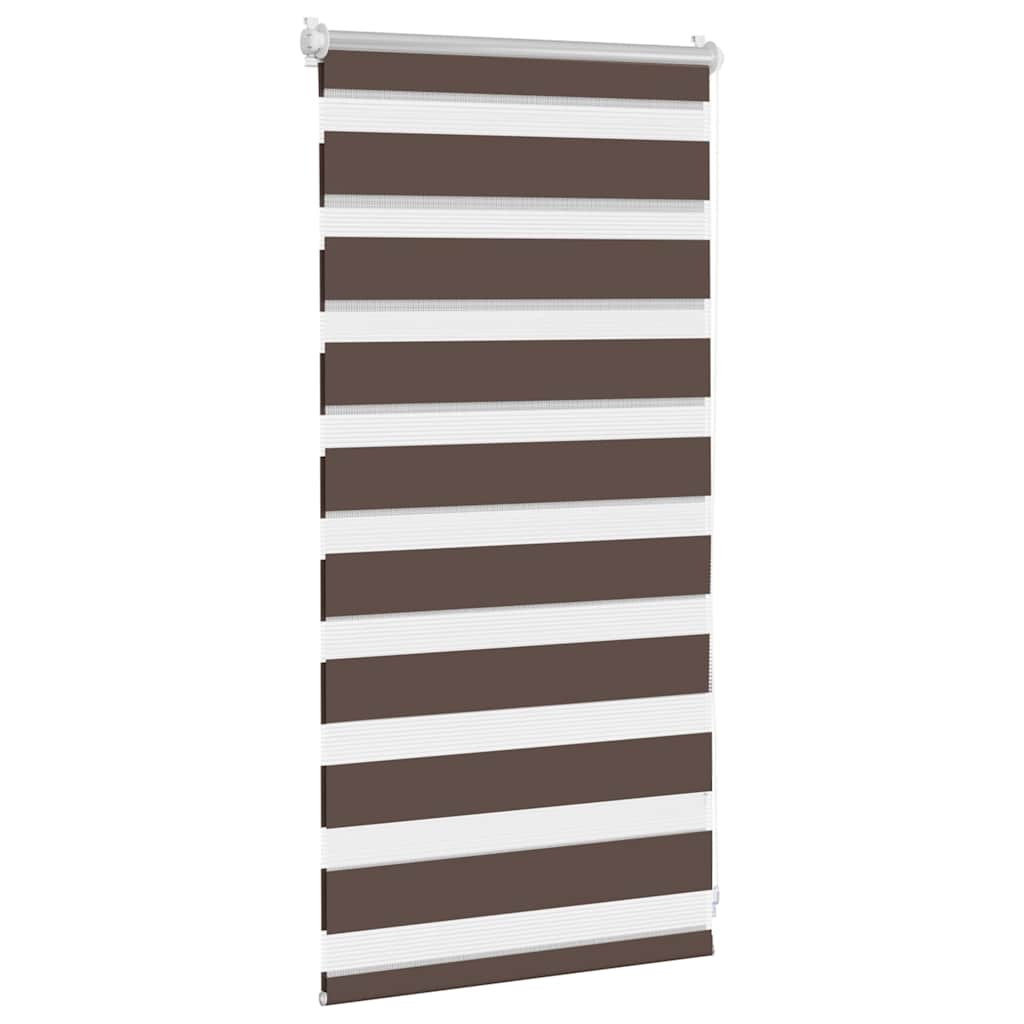 vidaXL Roleta Zebra 40,9x100 cm Szerokość tkaniny 36,7 cm kawa