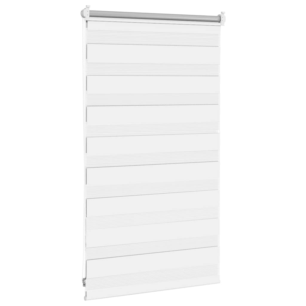 vidaXL Roleta Zebra 50,9x100 cm Szerokość tkaniny 46,7 cm biała