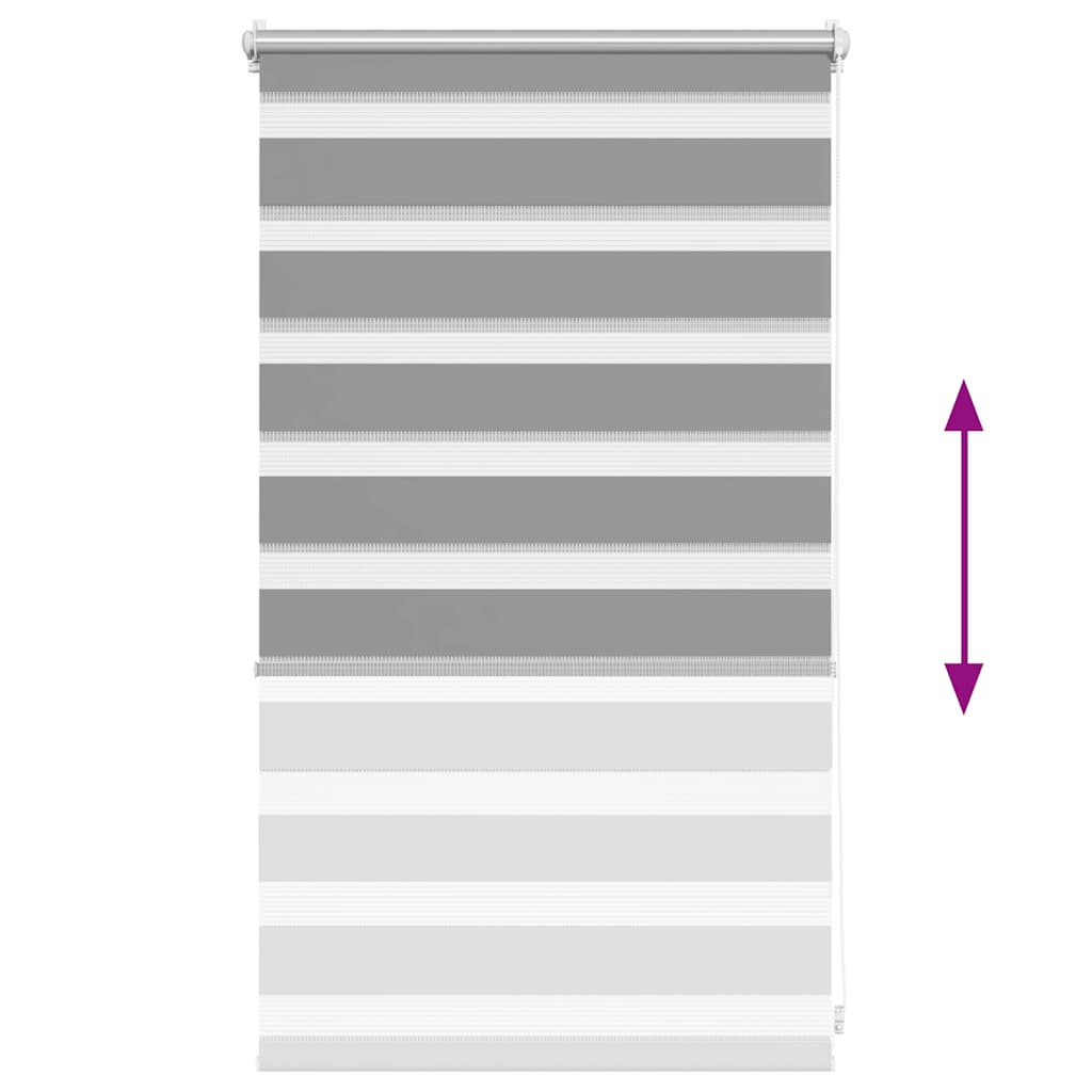 vidaXL Roleta Zebra 50,9x100 cm Szerokość tkaniny 46,7 cm szara