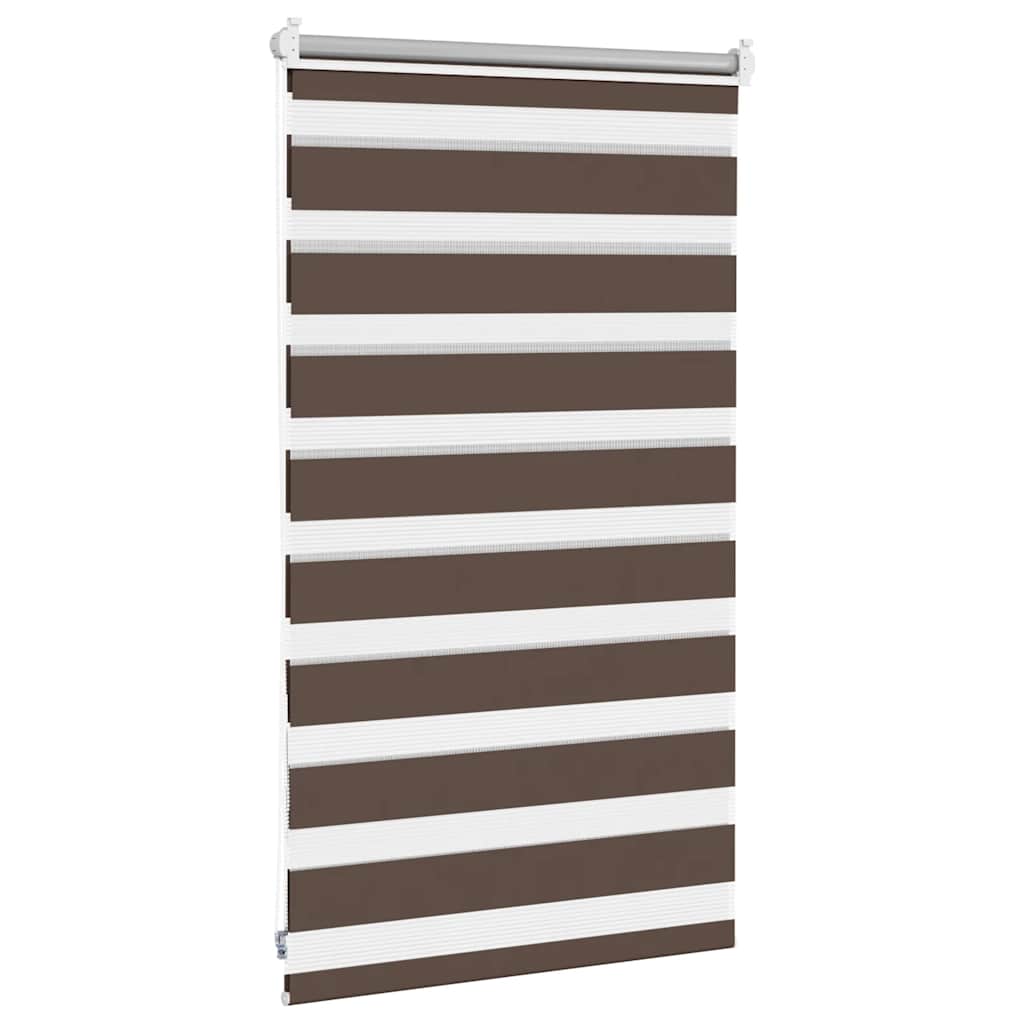 vidaXL Roleta Zebra 50,9x100 cm Szerokość tkaniny 46,7 cm kawa