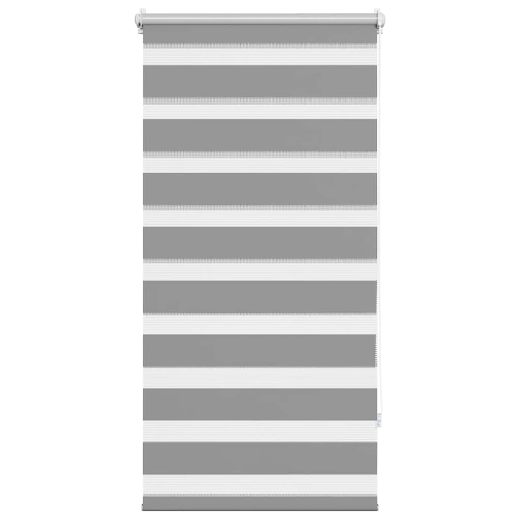 vidaXL Roleta Zebra 60,9x120 cm Szerokość tkaniny 56,7 cm szara