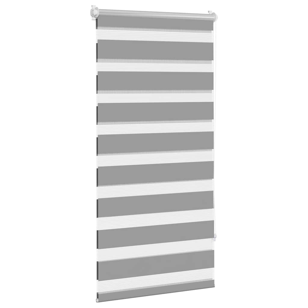 vidaXL Roleta Zebra 60,9x120 cm Szerokość tkaniny 56,7 cm szara