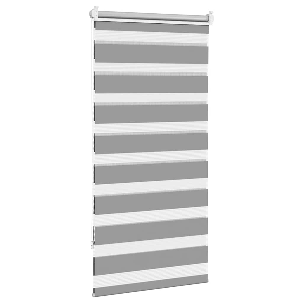 vidaXL Roleta Zebra 60,9x120 cm Szerokość tkaniny 56,7 cm szara