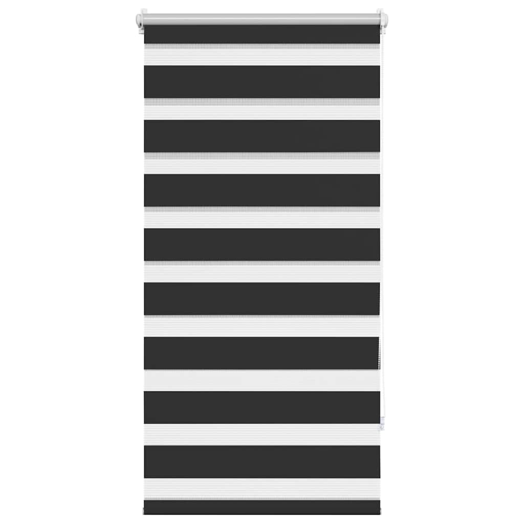 vidaXL Roleta Zebra 60,9x120 cm Szerokość materiału 56,7 cm czarna
