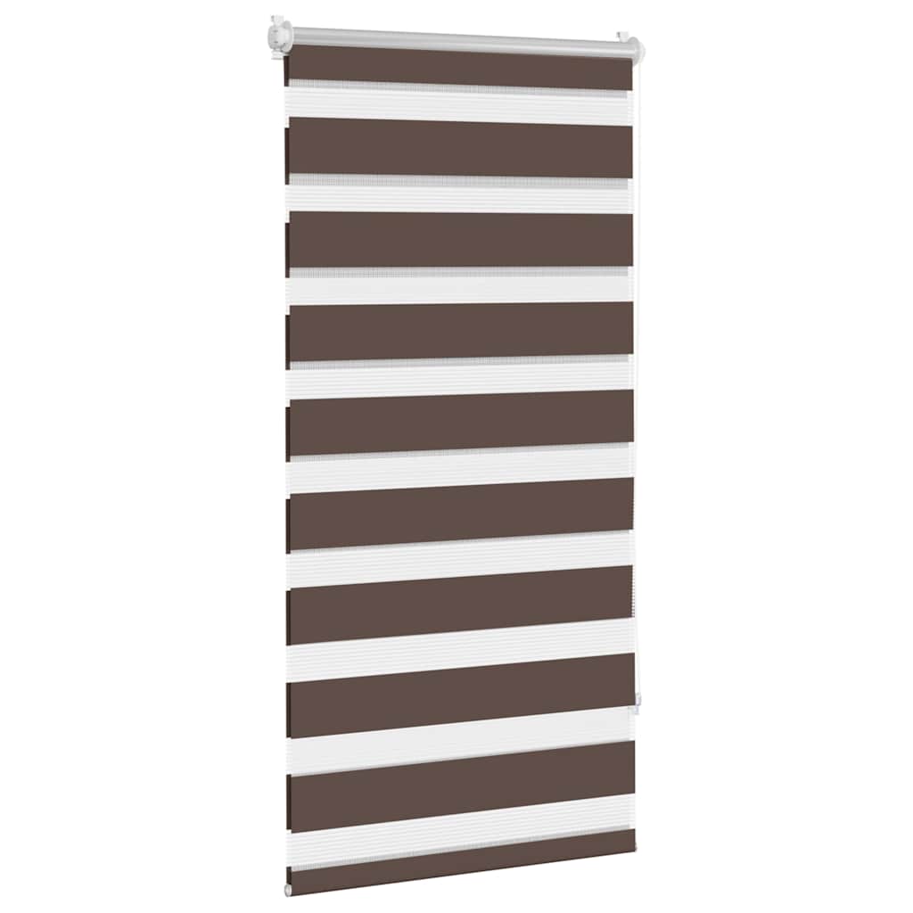 vidaXL Roleta Zebra 60,9x120 cm Szerokość tkaniny 56,7 cm kawa