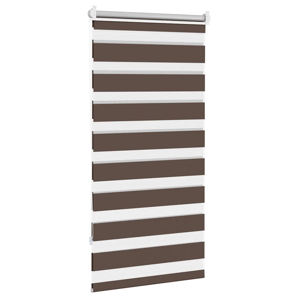 vidaXL Roleta Zebra 60,9x120 cm Szerokość tkaniny 56,7 cm kawa
