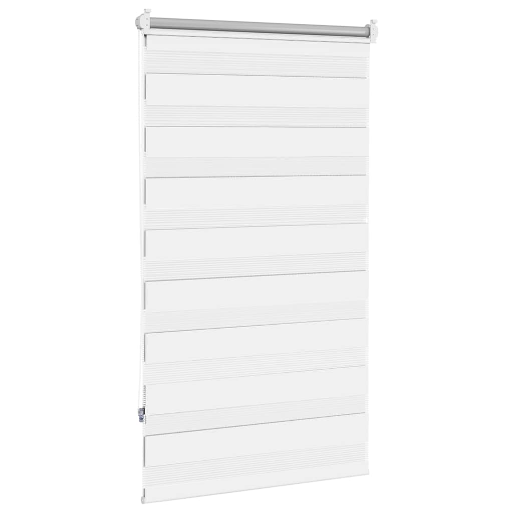 vidaXL Roleta Zebra 70,9x120 cm Szerokość tkaniny 66,7 cm biała