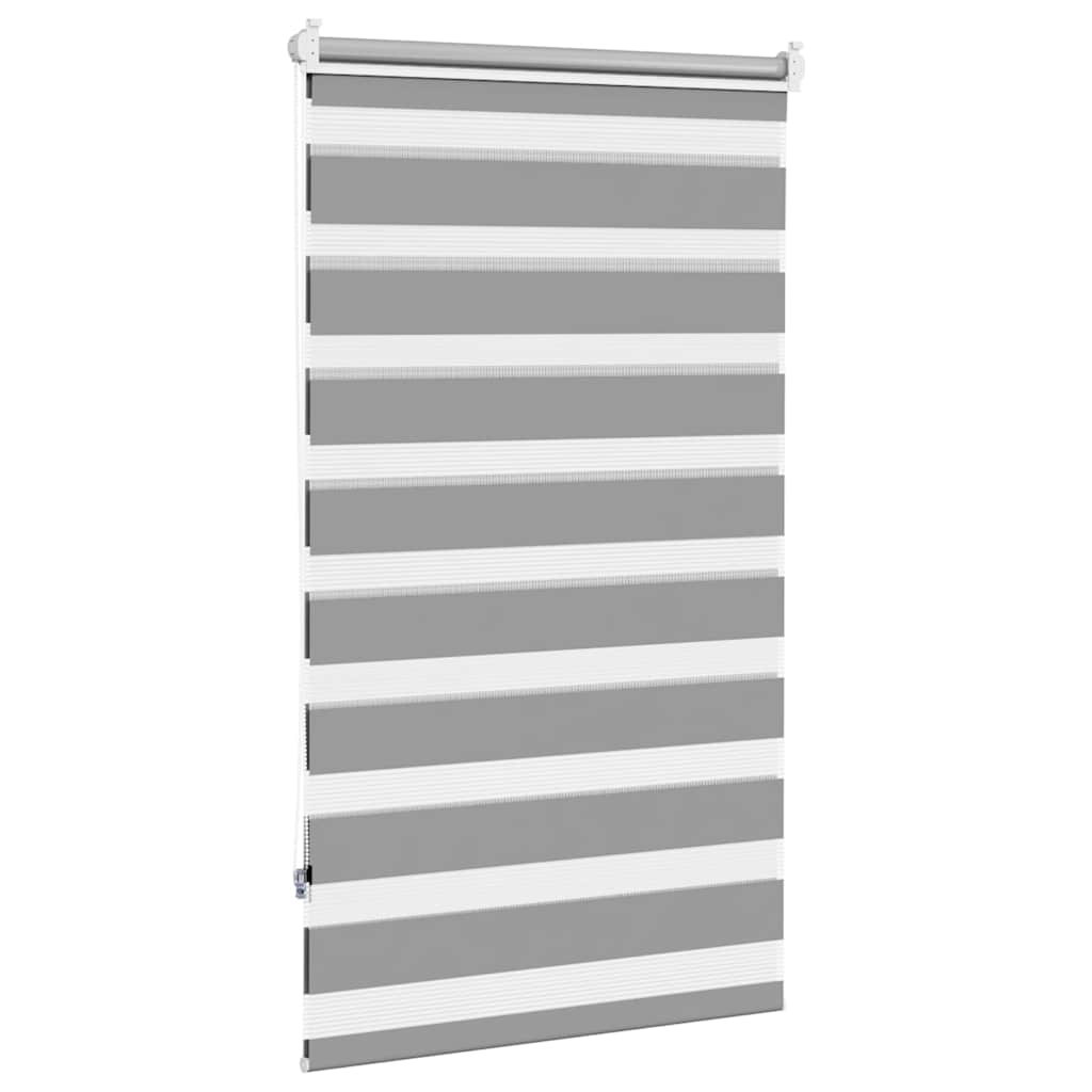 vidaXL Roleta Zebra 70,9x120 cm Szerokość tkaniny 66,7 cm szara