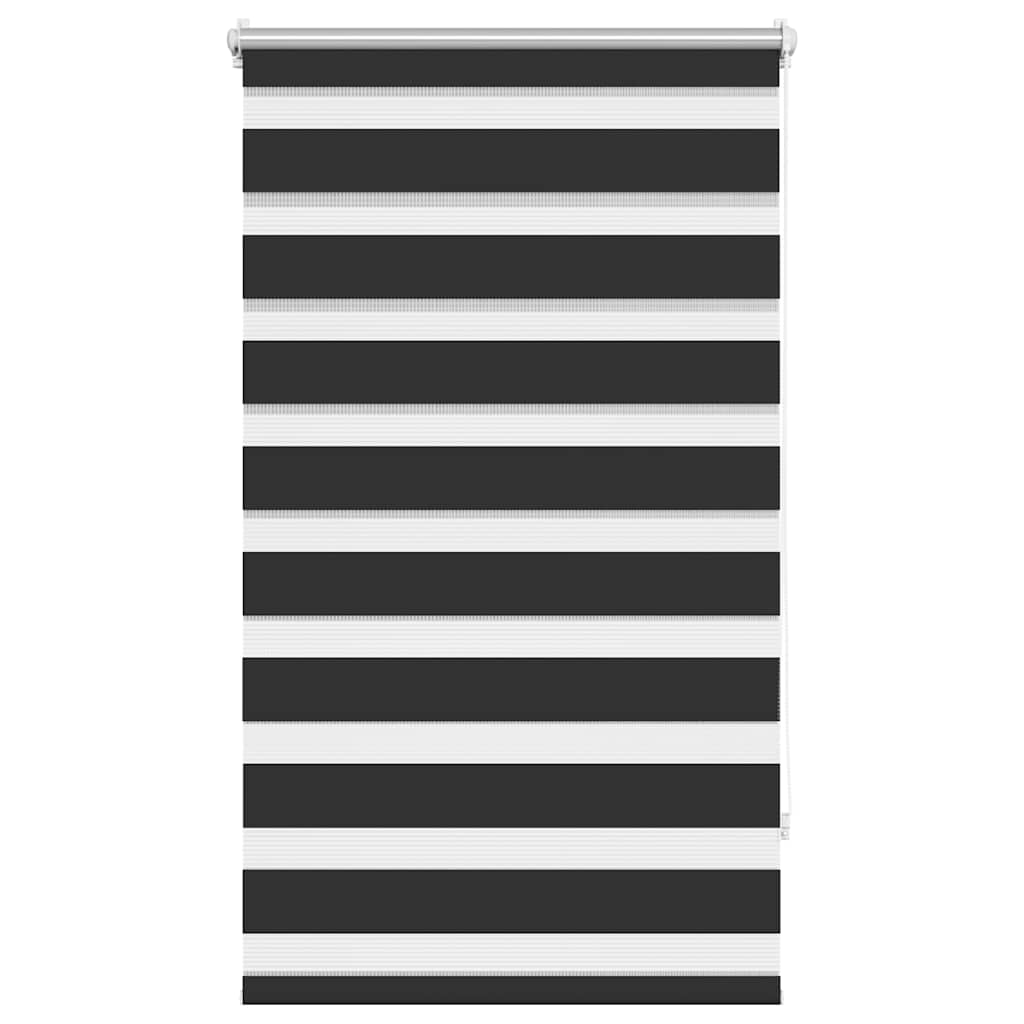 vidaXL Roleta Zebra 70,9x120 cm Szerokość materiału 66,7 cm czarna