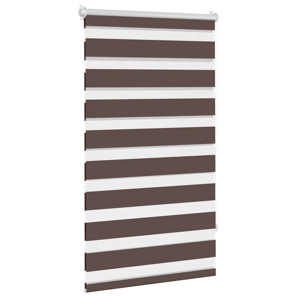 vidaXL Roleta Zebra 70,9x120 cm Szerokość tkaniny 66,7 cm kawa