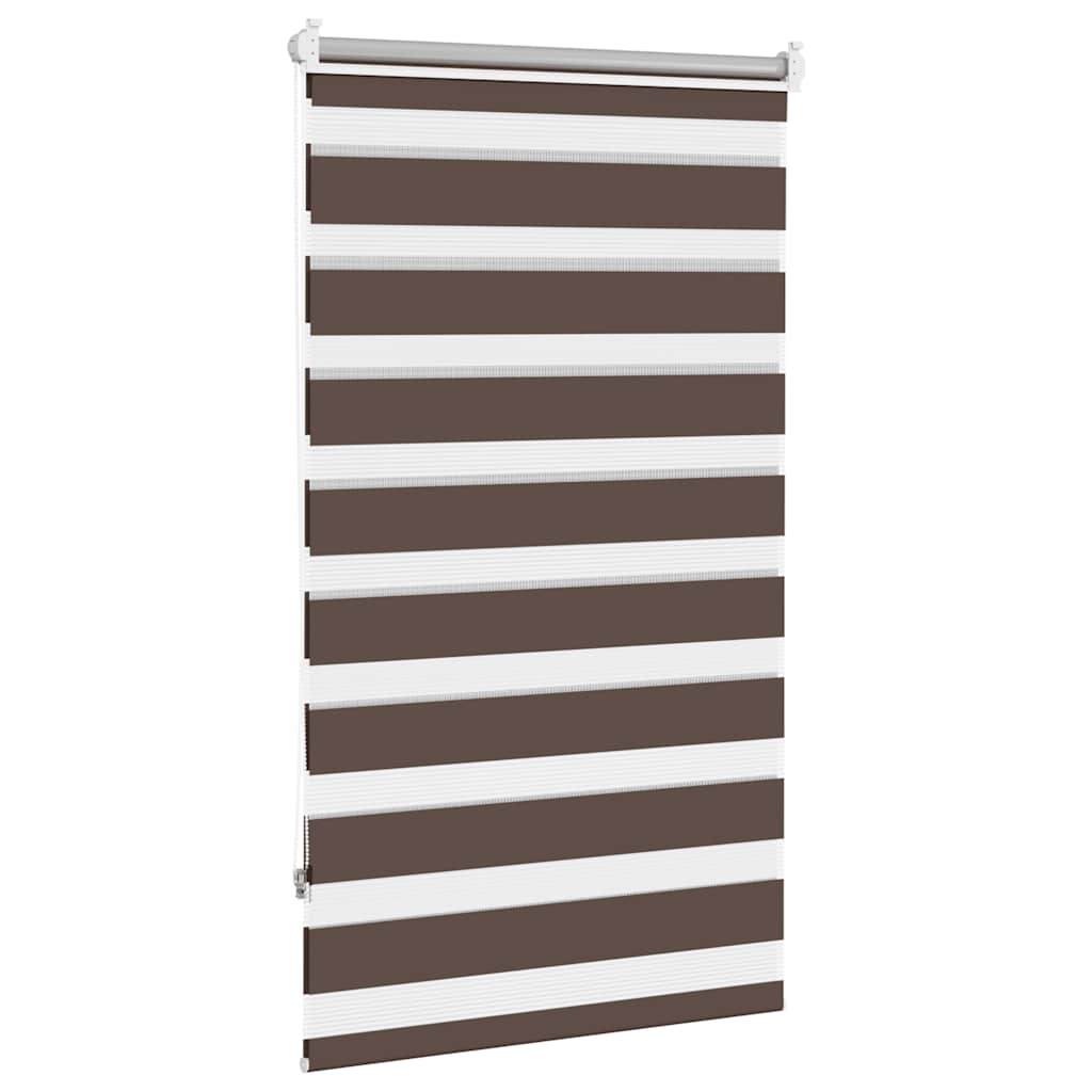 vidaXL Roleta Zebra 70,9x120 cm Szerokość tkaniny 66,7 cm kawa