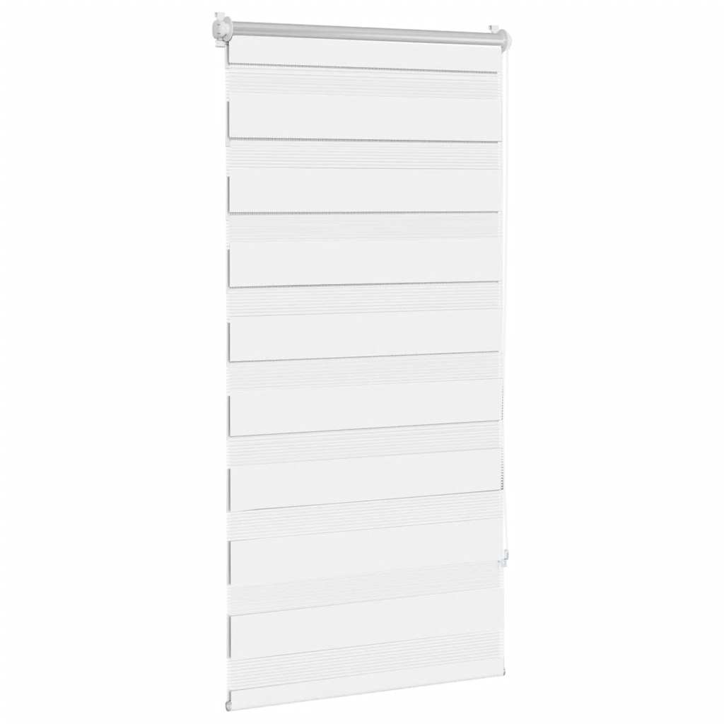 vidaXL Roleta Zebra 80,9x150 cm Szerokość tkaniny 76,7 cm biała
