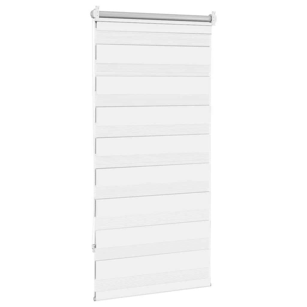vidaXL Roleta Zebra 80,9x150 cm Szerokość tkaniny 76,7 cm biała