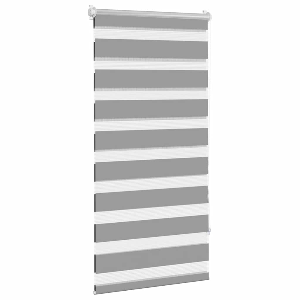vidaXL Roleta Zebra 80,9x150 cm Szerokość tkaniny 76,7 cm szara