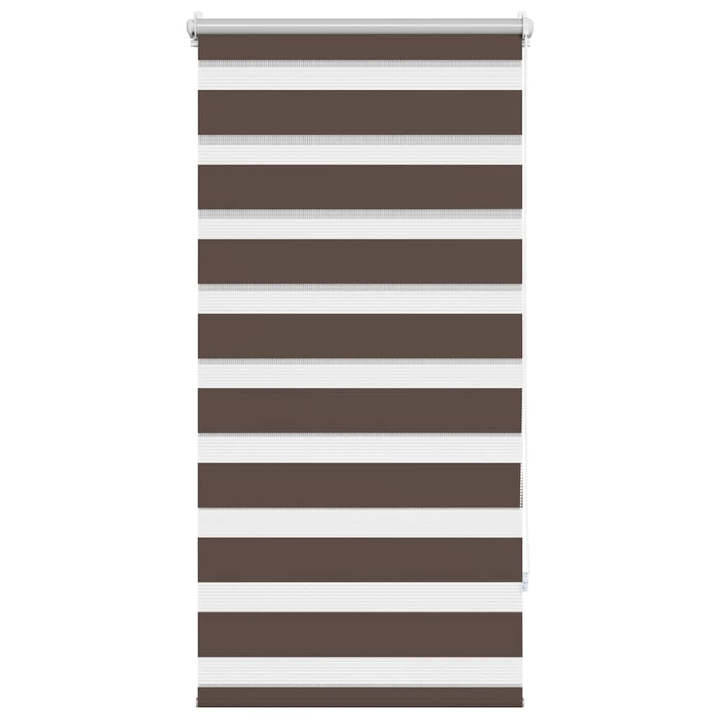 vidaXL Roleta Zebra 80,9x150 cm Szerokość tkaniny 76,7 cm kawa