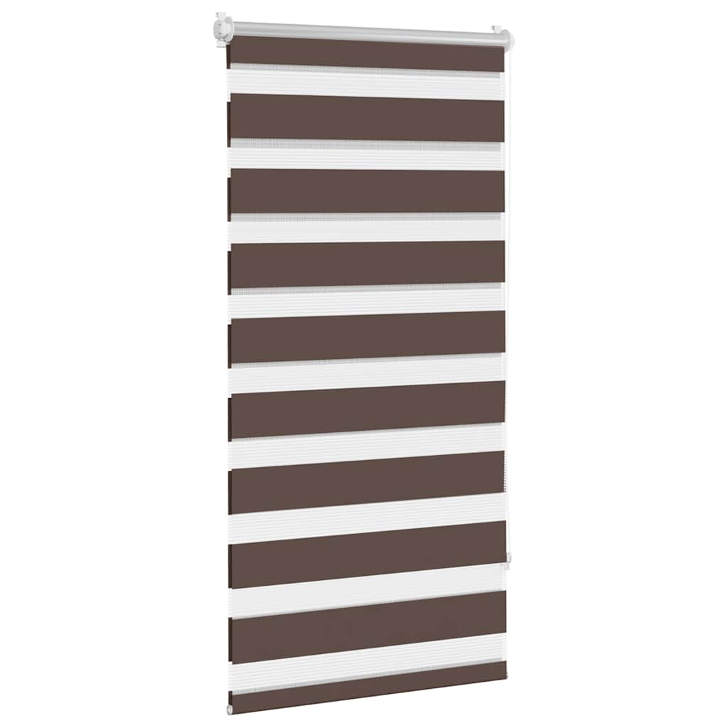 vidaXL Roleta Zebra 80,9x150 cm Szerokość tkaniny 76,7 cm kawa